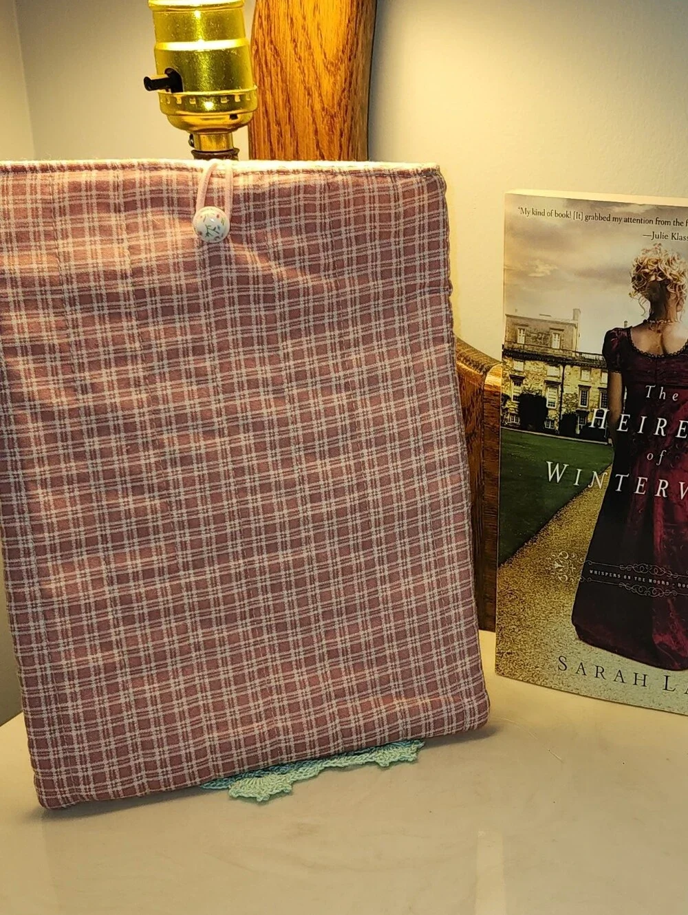 Pink Plaid Kindle Fire Sleeve